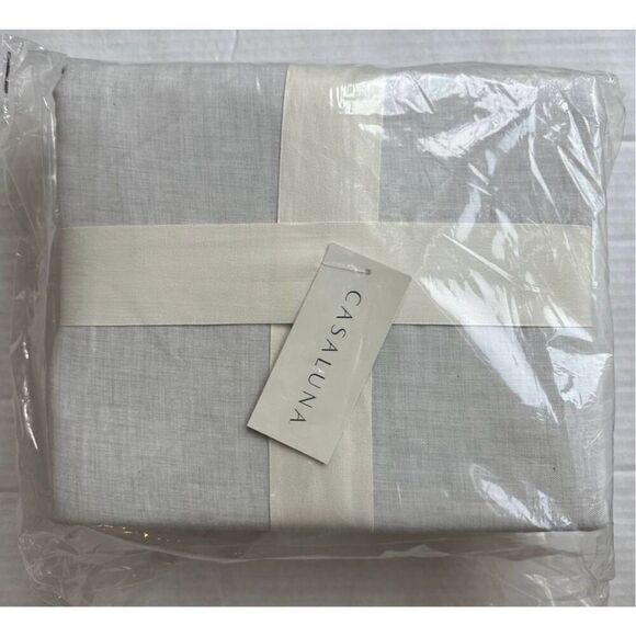 Casaluna Cashmere Blend Duvet Cover Set-King Light Grey - Picture 1 of 8